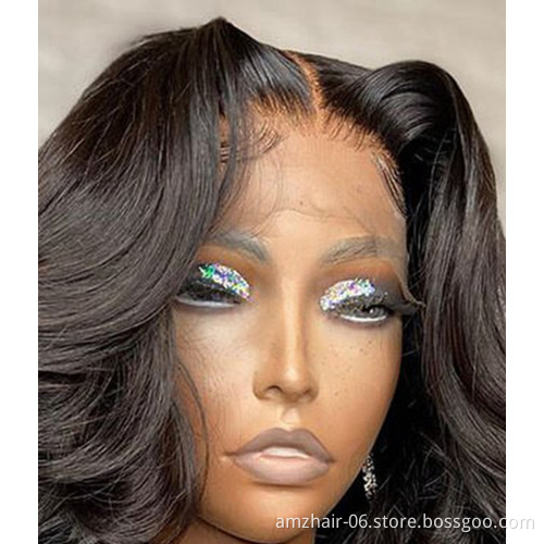 Unprocessed Loose Wave Virgin Indian Human Hair Hd Full Lace Front Wig Cheap Remy Human Hair Lace Frontal Wig For Black Women